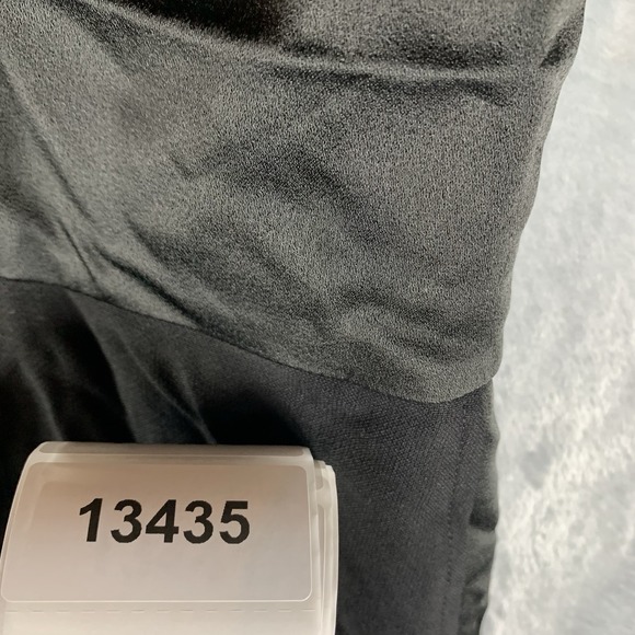 Hugo BOSS Women's Datinar Dress 12 Black Twist Neck Sleeveless Satin Top Stretch - Picture 12 of 12